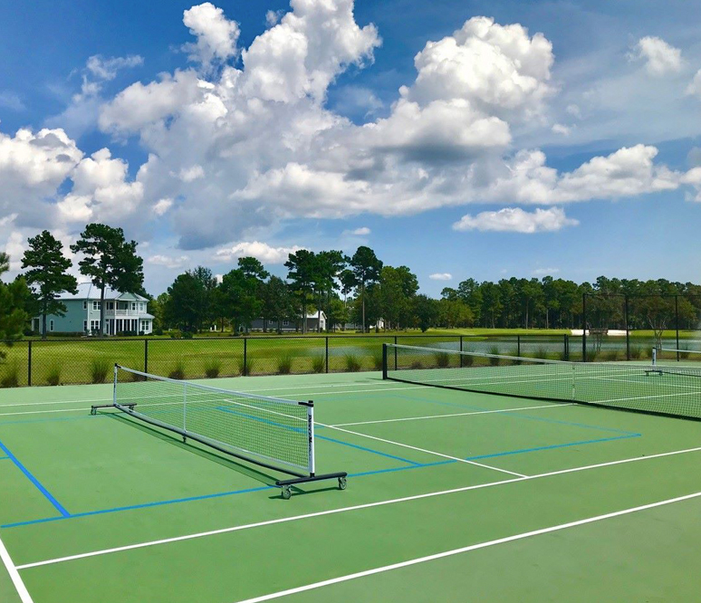 Tennis & Pickleball Court Amenities The Bluffs on the Cape Fear